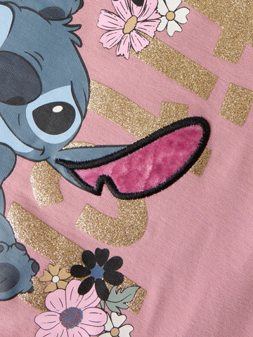 Name It Sweatshirt - NmfJinny - Stitch - Lilas