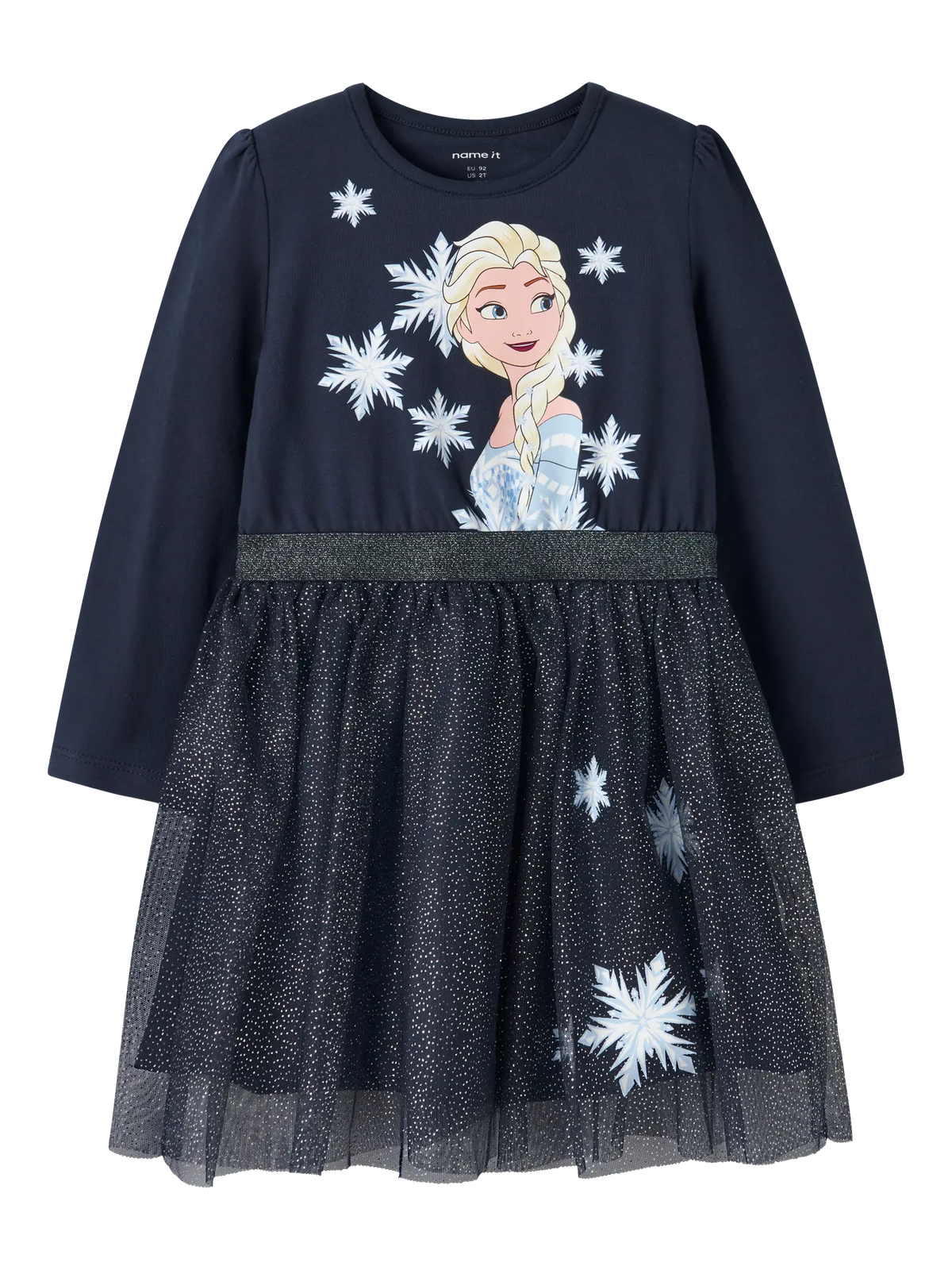 Name It Tulle Kjole - Nmfosimi - Navy/Frozen