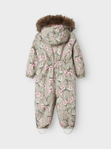Lil’ Atelier Flyverdragt - Nmfsnow10 - Noos - Pure Cashmere/Blomster