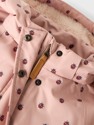 Lil' Atelier Vinterjakke - NmfLasnow05 - Misty Rose/Mariehøns