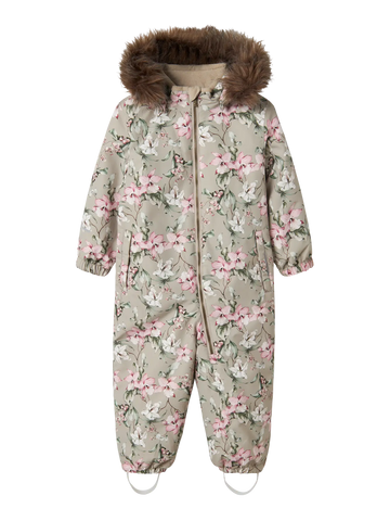 Lil’ Atelier Flyverdragt - Nmfsnow10 - Noos - Pure Cashmere/Blomster