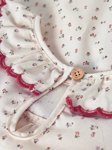 Lil’ Atelier Skjortebluse - Nmfrasia - Turtledove Red Dahlia