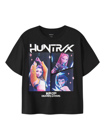 Name It T-shirt - Nkfmara SS Nreg Noos Sky - Black/KPOP