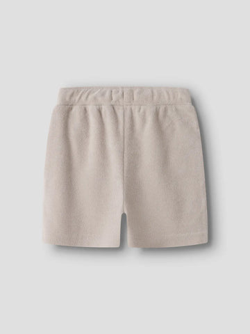 LMTD Shorts - Nmmfinti Nreg Terry - Chateau Gray/Bindebånd