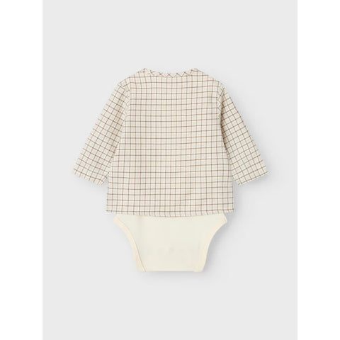 Lil' Atelier Body Skjorte - Damino - Turtledove