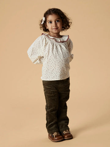 Lil’ Atelier Skjortebluse - Nmfrasia - Turtledove Red Dahlia