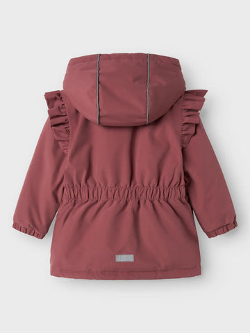 Name It - Jakke med flæser - Snow05 - Rose Brown