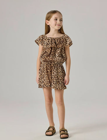 Name It Playsuit - Vinaya - Black Leopard