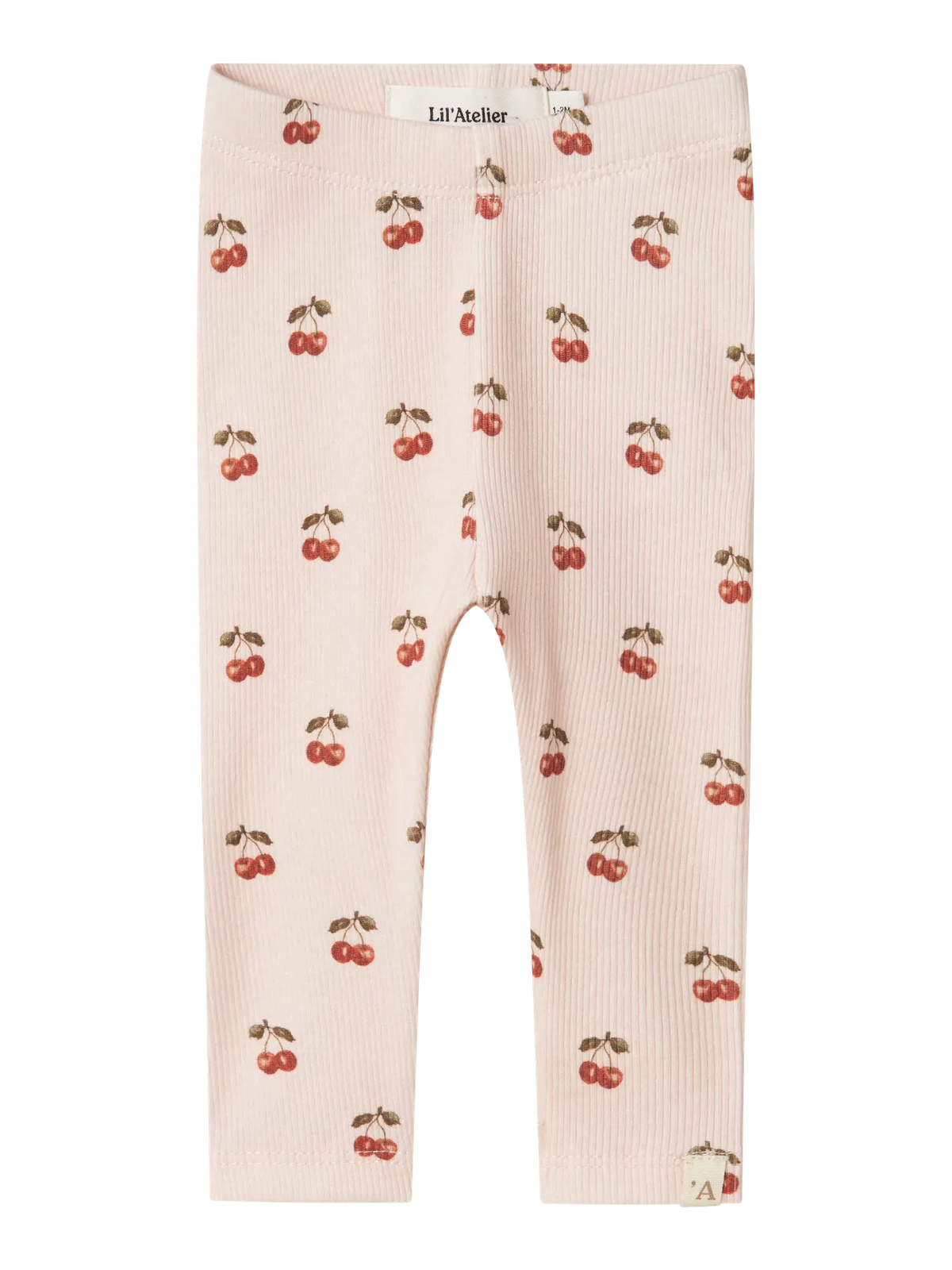 Lil’ Atelier - Baby Leggings - Nbflavo Elf Noos - Silver Peony/Kirsebærprint
