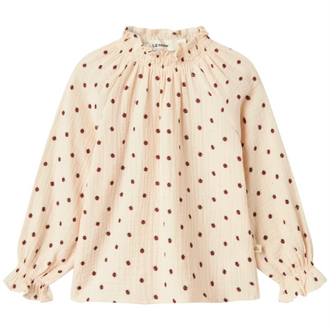 Lil’ Atelier Løs Bluse - Nmflilia - Silver Peony