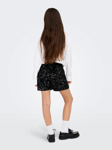 Kids Only Shorts - KogConfidence Sequin - Black/Palietter