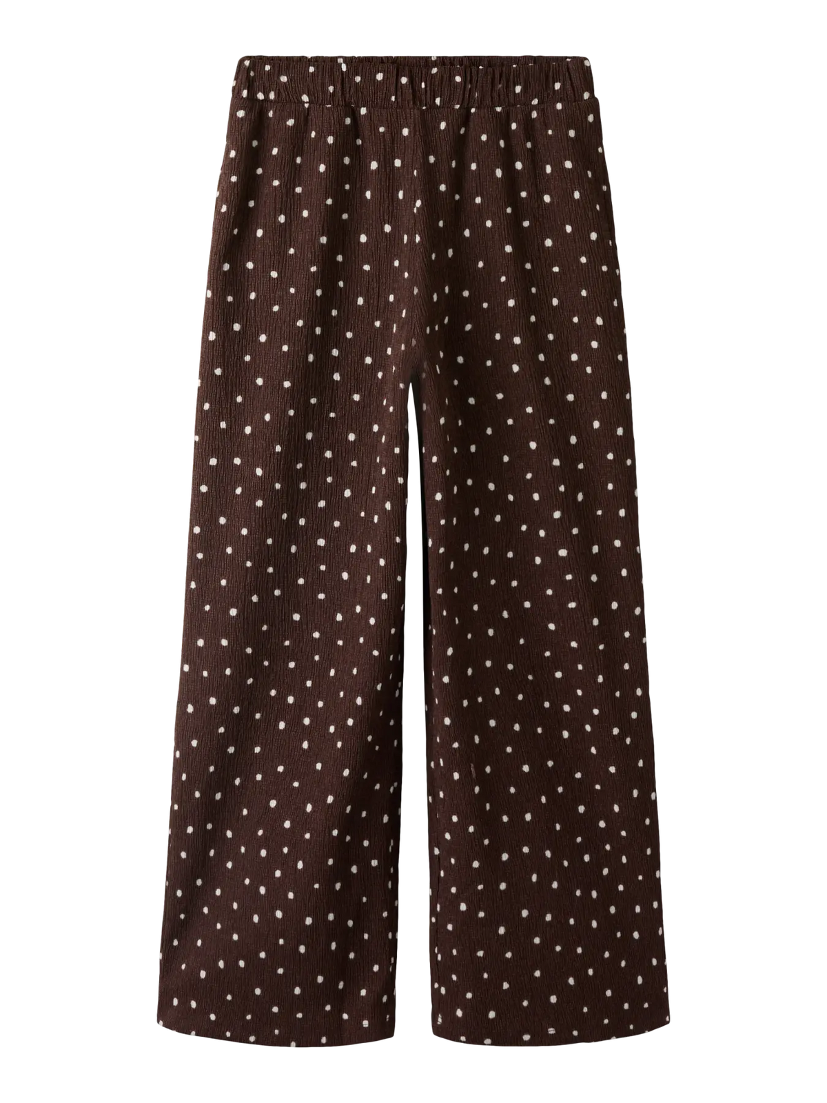 Name It wide Pants - Nkfhasla - Chocolate Brown/prik