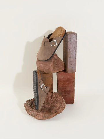 Name It Sandal - NknAvery Mules - Taupe Grey