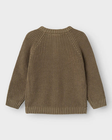 Lil' Atelier Strikket Cardigan - Nmmemlen Lin - Overland Trek