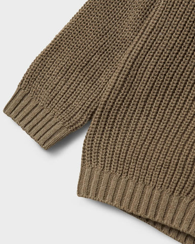 Lil' Atelier Strikket Cardigan - Nmmemlen Lin - Overland Trek