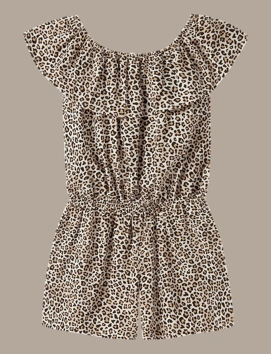 Name It Playsuit - Vinaya - Black Leopard