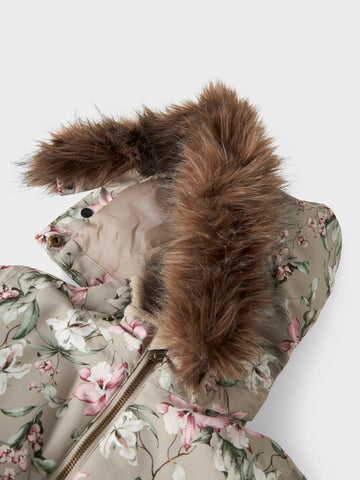 Lil’ Atelier Flyverdragt - Nmfsnow10 - Noos - Pure Cashmere/Blomster