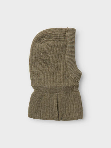 Lil’ Atelier Elefanthue -Nanson Knit Balaclava - Grøn
