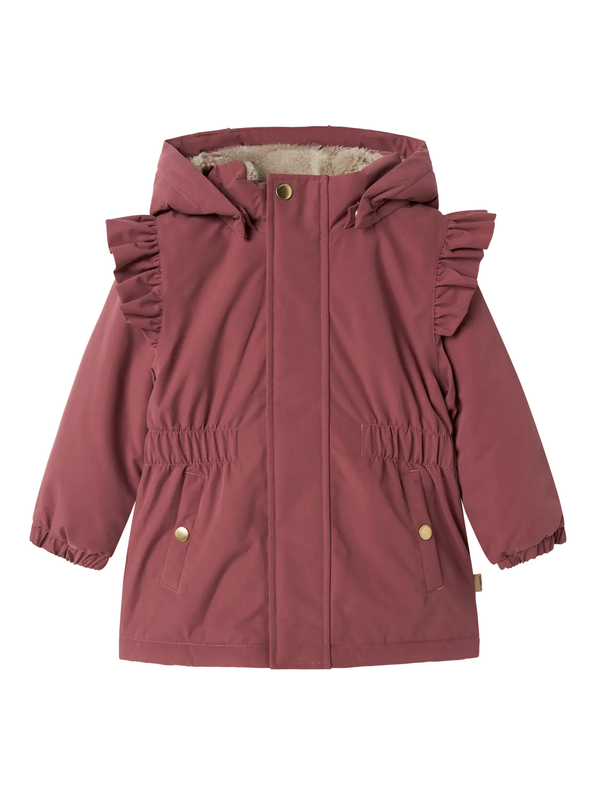 Name It - Jakke med flæser - Snow05 - Rose Brown