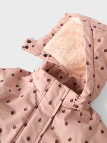 Lil' Atelier Vinterjakke - NmfLasnow05 - Misty Rose/Mariehøns