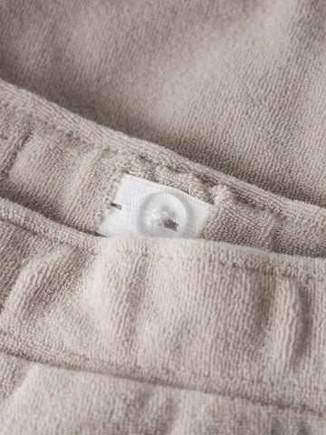 LMTD Shorts - Nmmfinti Nreg Terry - Chateau Gray/Bindebånd