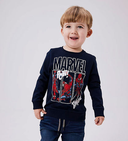 Name It  Spiderman Bluse - Jessie - Dark Sapphire