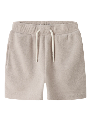 LMTD Shorts - Nmmfinti Nreg Terry - Chateau Gray/Bindebånd