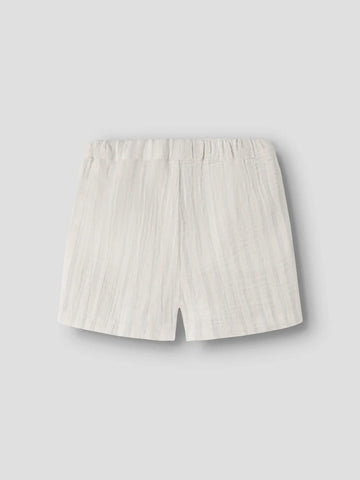 Lil’ Atelier Løs Shorts - NmmHagi - Coconut Milk/Dusty Blue/Striber