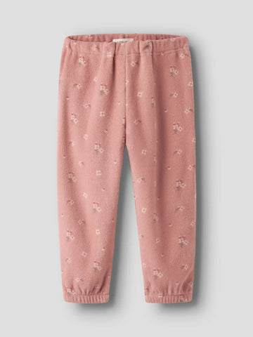 Lil’ Atelier Fleecesæt - Misty Rose/Blomster