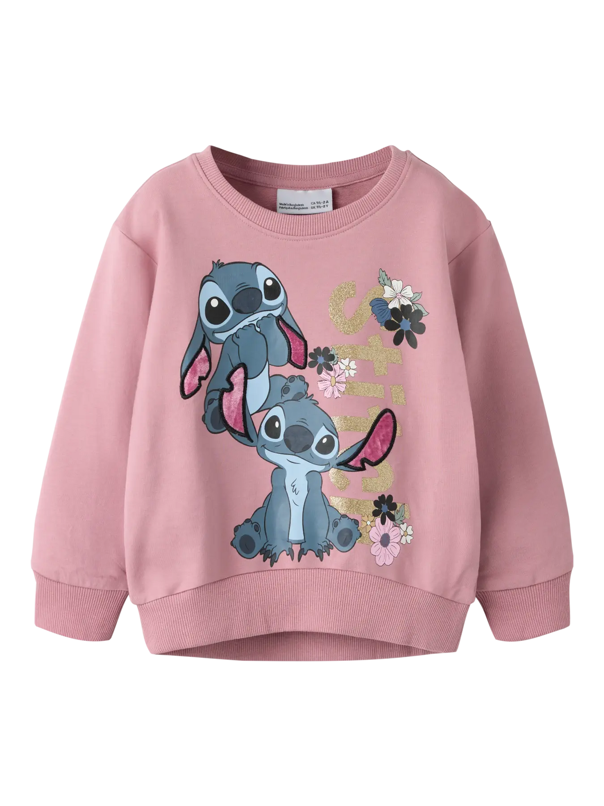 Name It Sweatshirt - NmfJinny - Stitch - Lilas