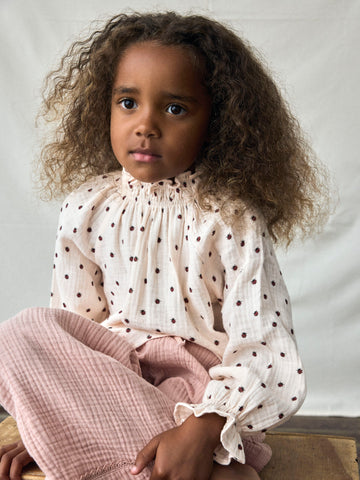 Lil’ Atelier Løs Bluse - Nmflilia - Silver Peony