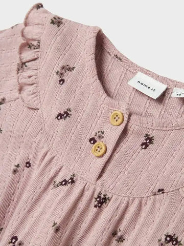 Lil Atelier - Nbmlower Loose Baby kjole - Burnished Lilac/blomster