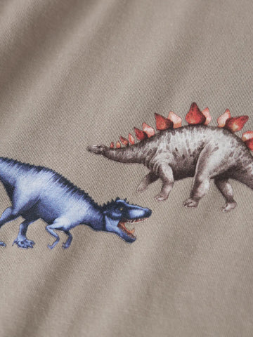 Name It Top - 
Nmmbart LS Nreg - Vintage Khaki/Dino