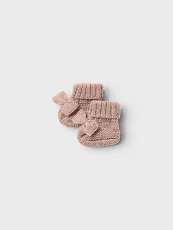 Lil’ Atelier - Babyfutter med Sløjfe - Strik - Shadow Grey