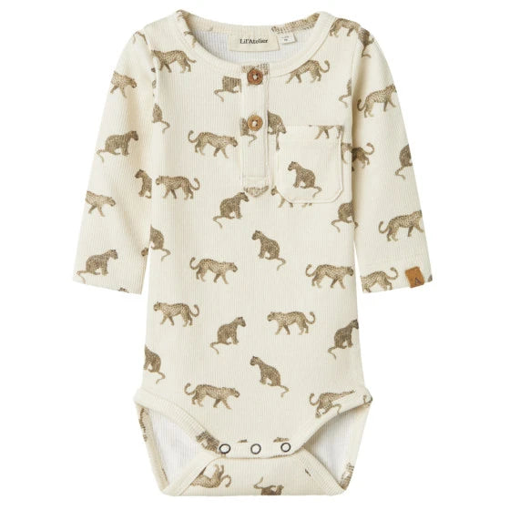 Lil’ Atelier Body - Lavo Eno - Turtledove/Leoprint