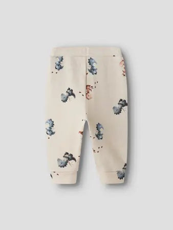 Name It - Baby Leggings - Nbmkarlos - Peyote Melange/Dino