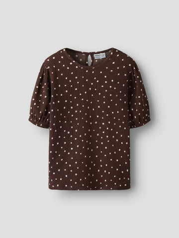 Name It Top - Nkfhasla - Chocolate Brown/Prik