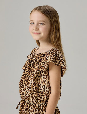 Name It Playsuit - Vinaya - Black Leopard