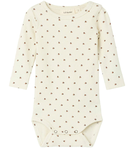 Lil’ Atelier Baby Body  - Lago Kye Turtledove/Mariehøne