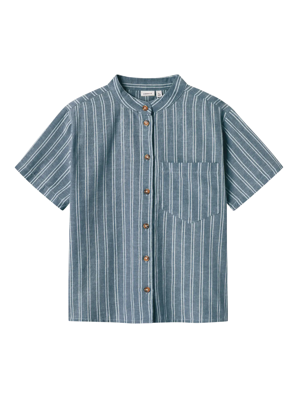 Name It Shirt - Nkmhalom - Blue Mirage/Striber