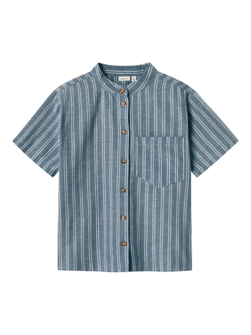 Name It Shirt - Nkmhalom - Blue Mirage/Striber