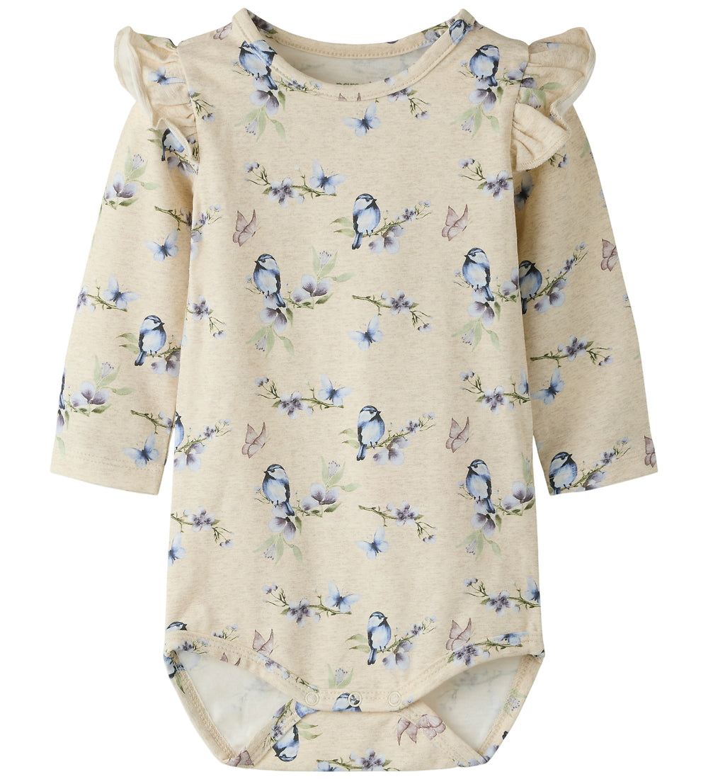 Name It Baby - Nbfbrianne Flæse Body / Peyote Melange/Fugle