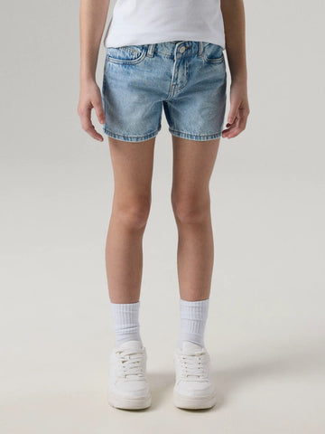 Name It Shorts - Nkfrose - medium Blue Denim/Rhinestones