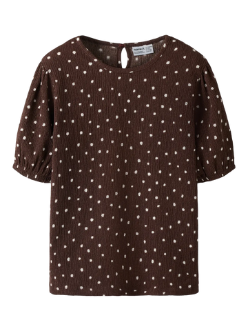 Name It Top - Nkfhasla - Chocolate Brown/Prik