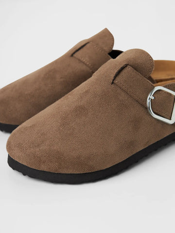 Name It Sandal - NknAvery Mules - Taupe Grey