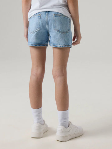 Name It Shorts - Nkfrose - medium Blue Denim/Rhinestones