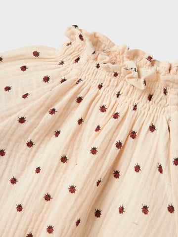 Lil’ Atelier Løs Bluse - Nmflilia - Silver Peony