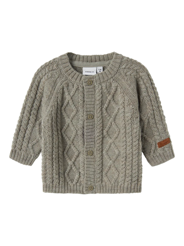 Name It Baby Striktrøje -NBMwrilla - Dried Sage
