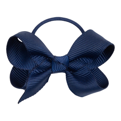 Little Wonders - Lucca 5 cm. Sløjfe Med Elastik Grosgrain - Navy