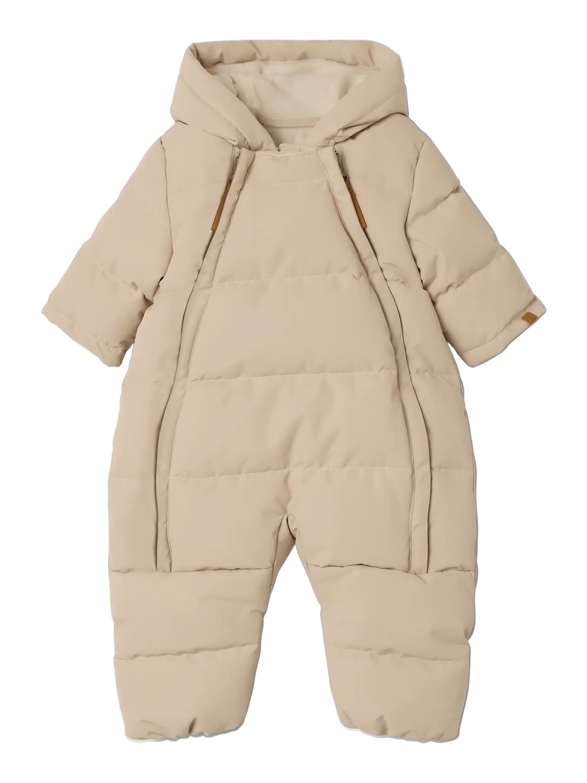 Lil’ Atelier Baby Flyverdragt - Nbflamedow03 Puffer -Unisex foldbare fødder - Oxford Tan